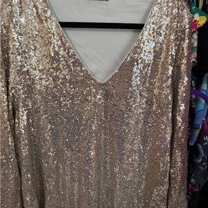Lane Bryant Elegant Sequin Top